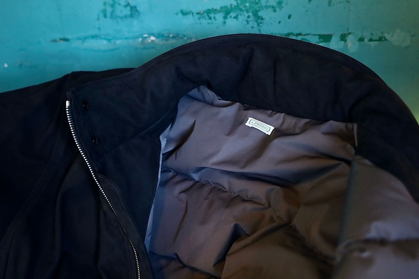 アプレッセ 2025 STYLE2 Nubuck Leather Down Jacket(25AAP-01-01)BLACK☆11月8日(土)発売！