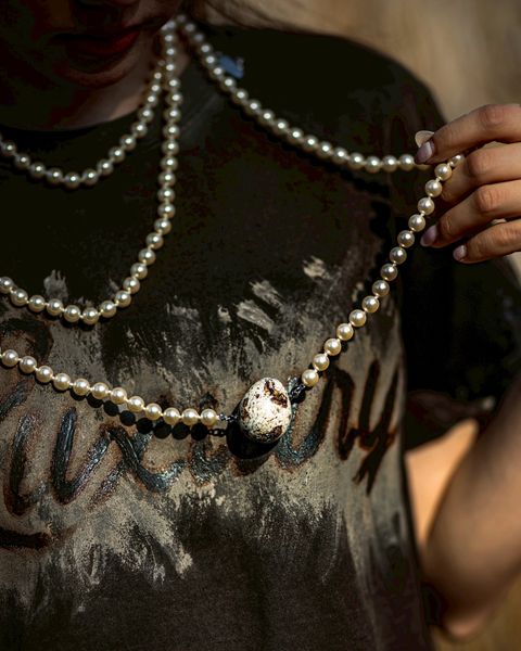 doublet ダブレット26SS FOOD SAMPLE PEARL NECKLACE (26SS83AC43) EGG★1月17日(土)11:00発売！