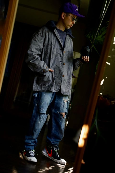 ©SAINT M×××××× ベルベルジンコラボ STRIPE BB_DENIM JKTスタイル(SIZE:M)