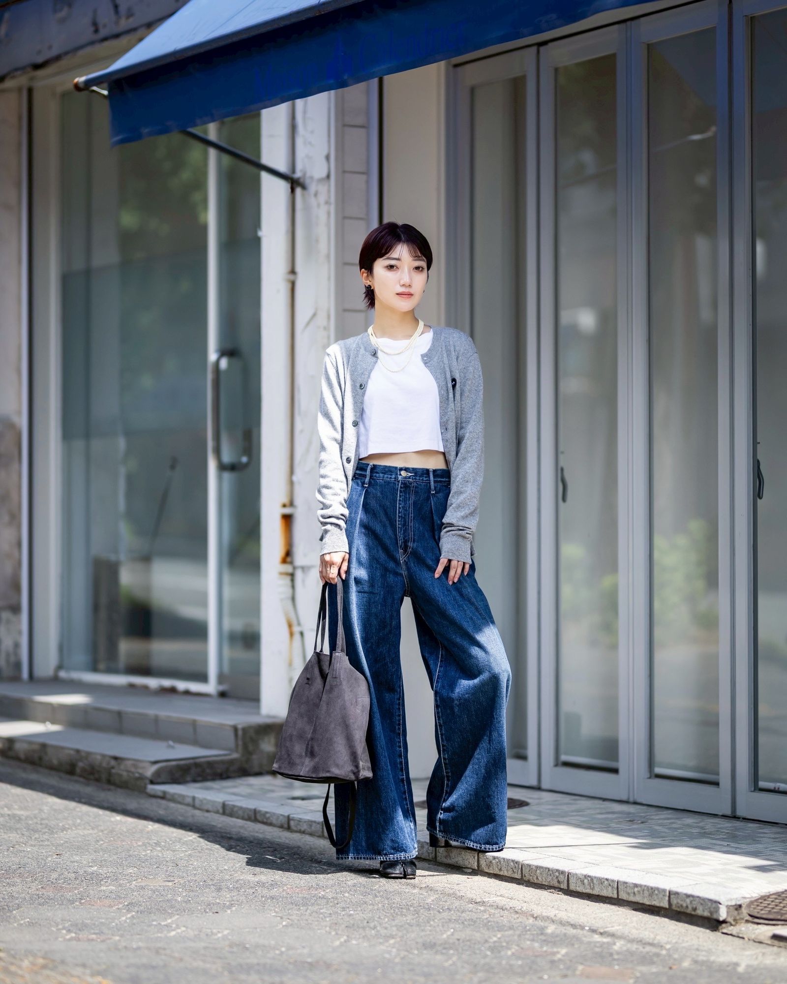 Morphee / モルフェトートバッグ 3WAY MIDIUM TOTE(LONG)SUEDE [CHARCOAL]☆新作発売！