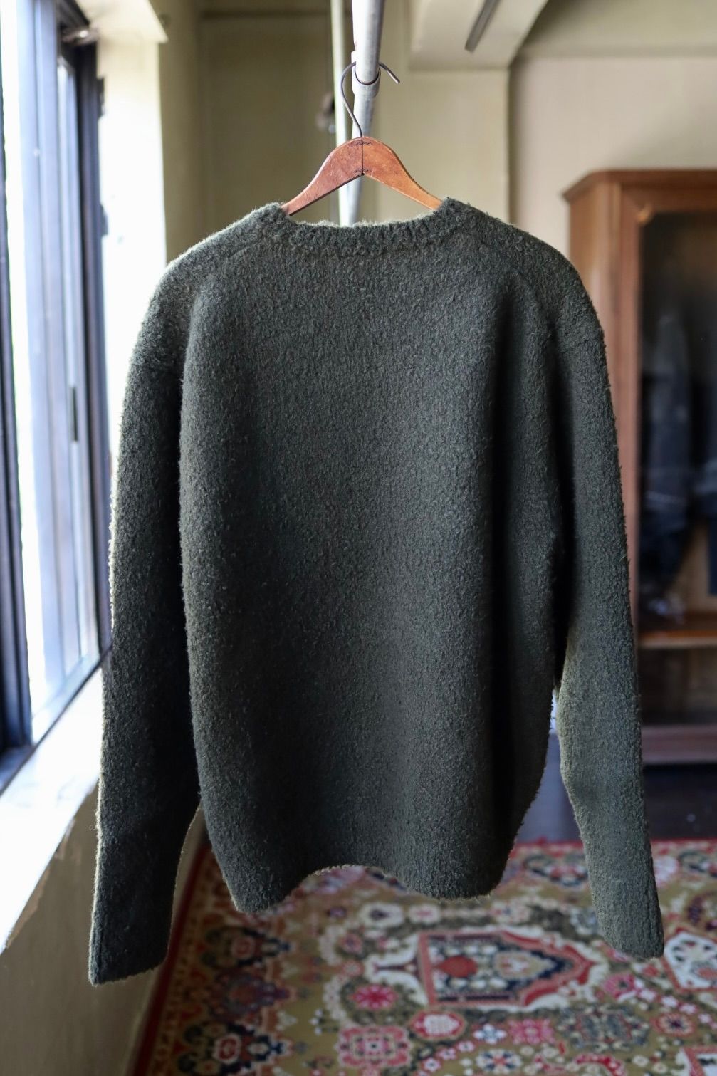 アプレッセ 2025 STYLE2 Cashmere Mole Yarn Pullover Sweater(25AAP-03-20)KHAKI☆10月25日(土)発売!