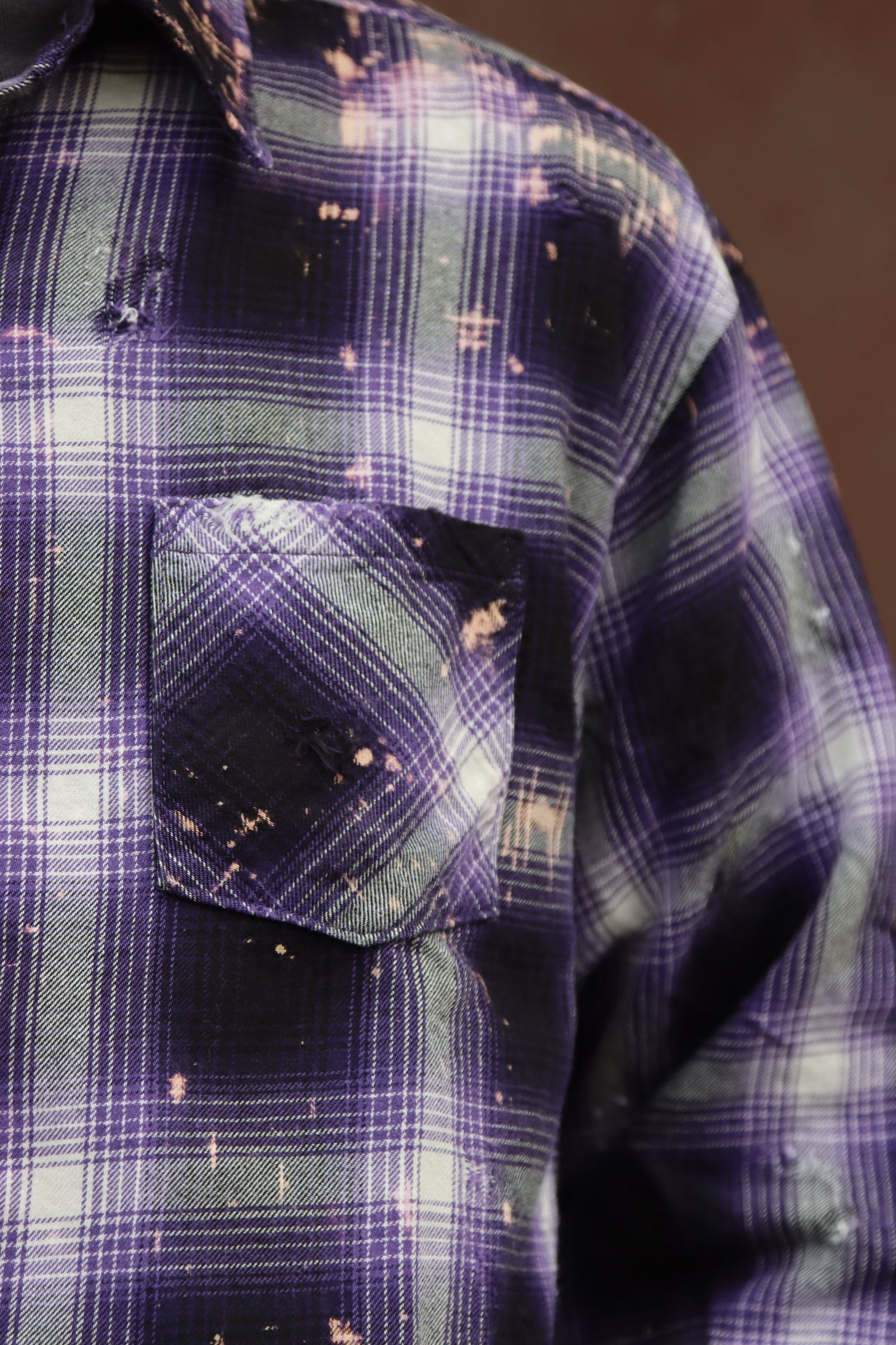 RAFU 24SS 新作Bleached & Damaged shirt style 2024.3.11