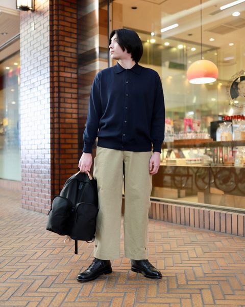 A.PRESSE Cotton Knit Polo Collar Cardigan style.2023.2.10 | 3161 