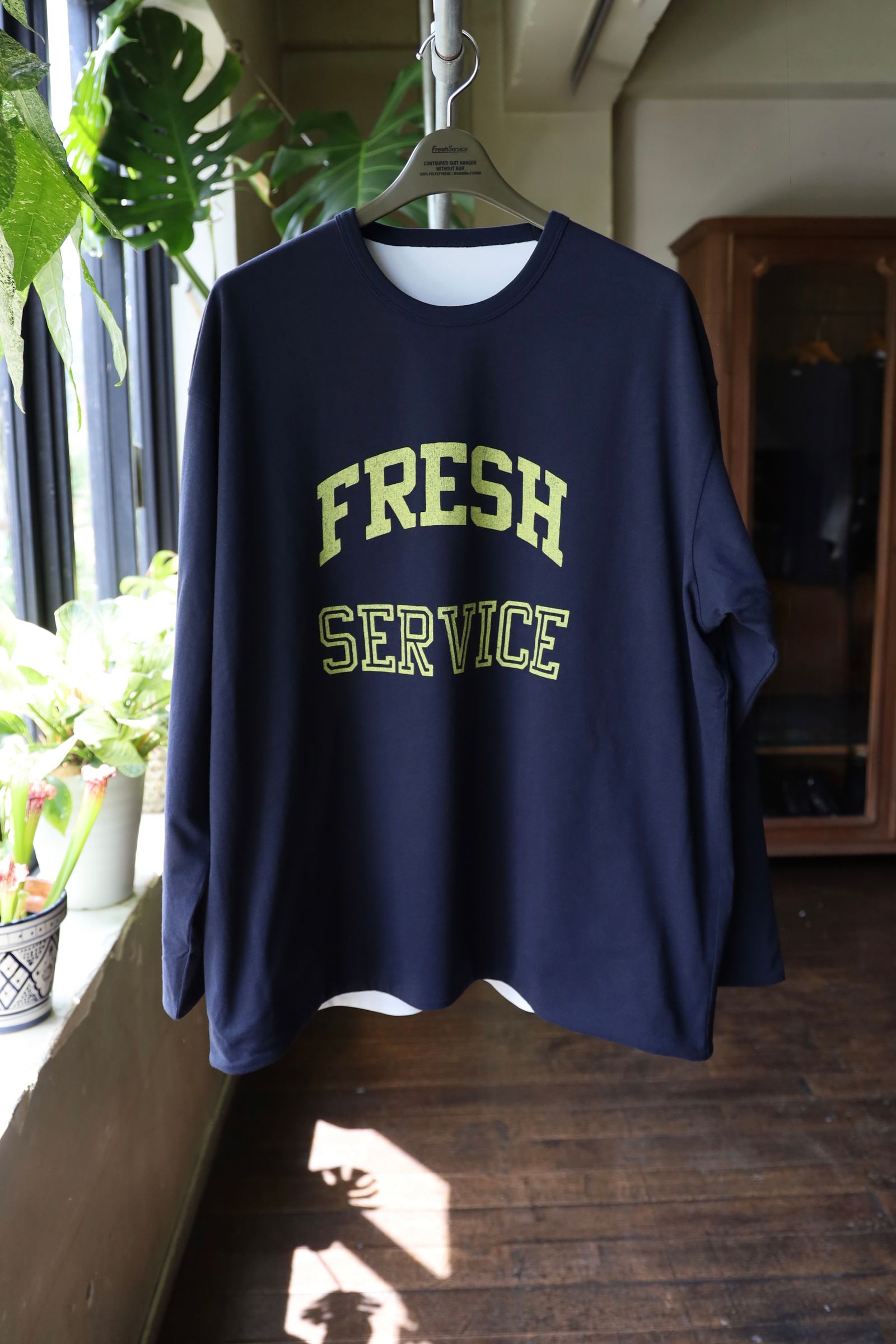 フレッシュサービス REVERSIBLE L/S TEE (FSC252-70041)NAVY