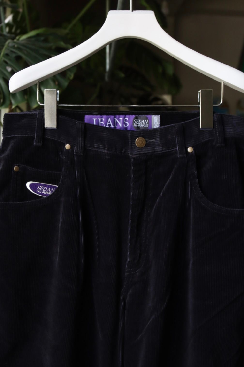セダンオールパーパス23FW OVAL LOGO CORDUROY PANT(SD23F-PT06)NAVY