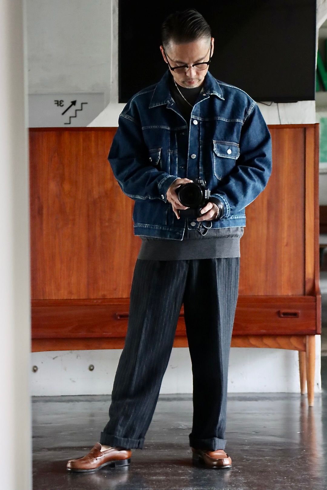 A.PRESSE アプレッセ22FW 2nd Type Denim Jacket スタイル1.2022.8.11