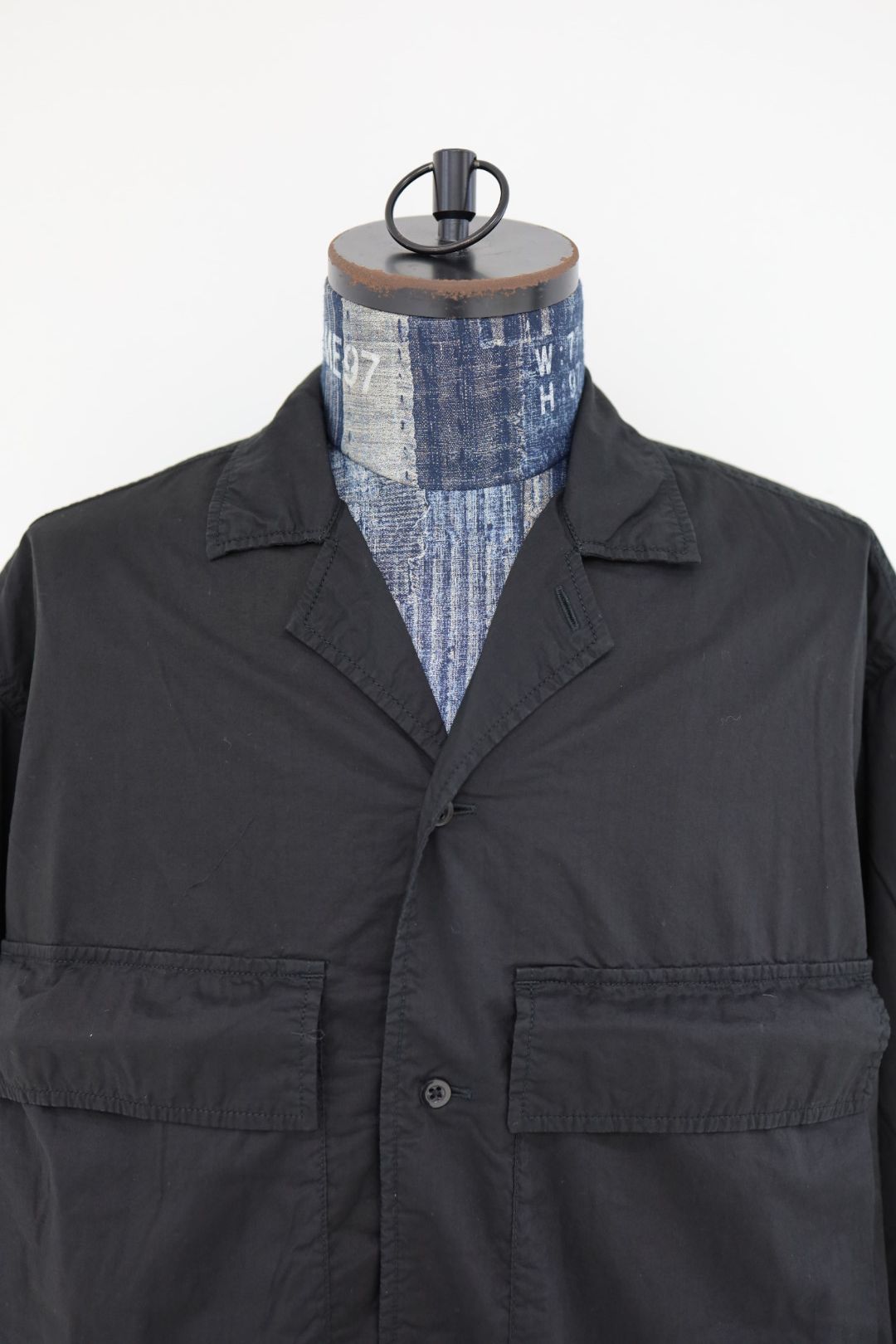 グラフペーパー 26SS Garment Dyed Typewriter Fatigue Shirt(GM261-50101B)BLACK☆3月7日(土)発売！