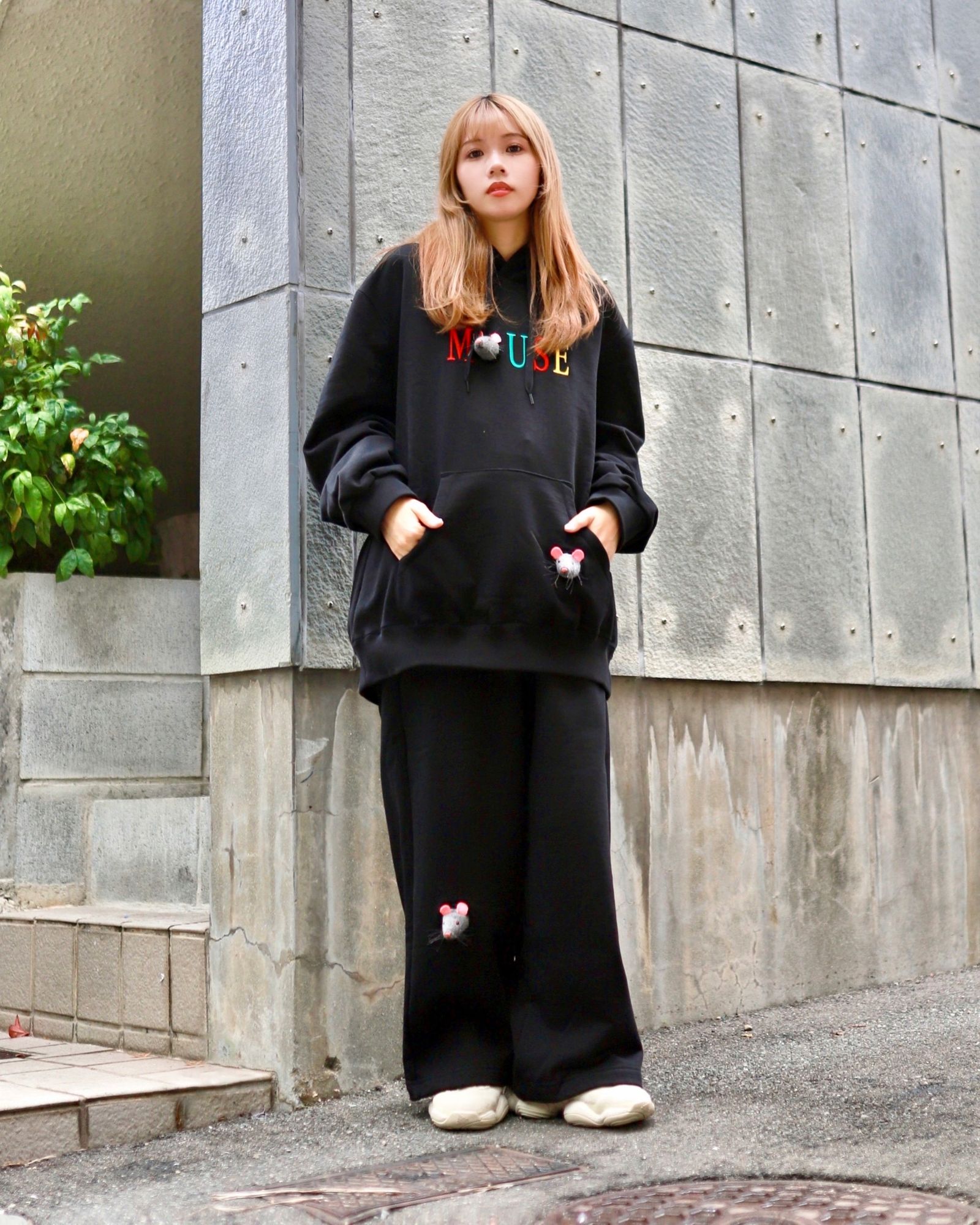 doublet - ダブレット 23AW EMBROIDERY SWEATPANTS WITH MICE