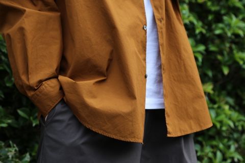 Graphpaper Broad L/S Oversized Regular Collar Shirt style.2021.6.20.