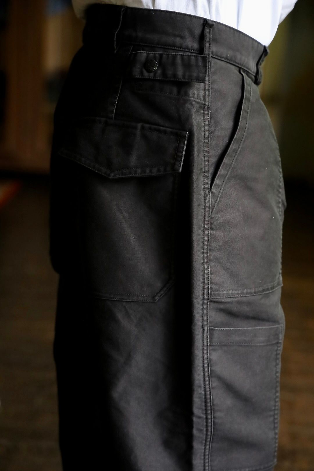LASTMAN 24AW ラストマン大久保篤志 MOLESLIN MECHANIC PANTSスタイル