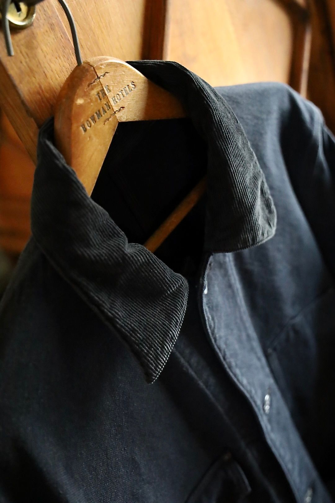 アプレッセ 2025 STYLE2 Vintage Silk Hemp Coverall Jacket(25AAP-01-53)BLACK