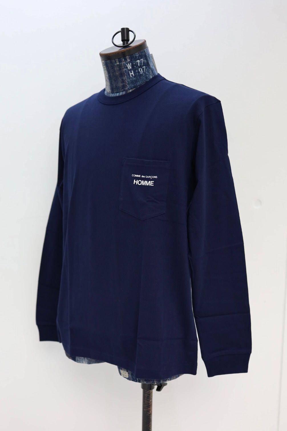 コムデギャルソンオム ロングスリーブTシャツ(HQ-T102-051)NAVY☆2月6日(金)発売！