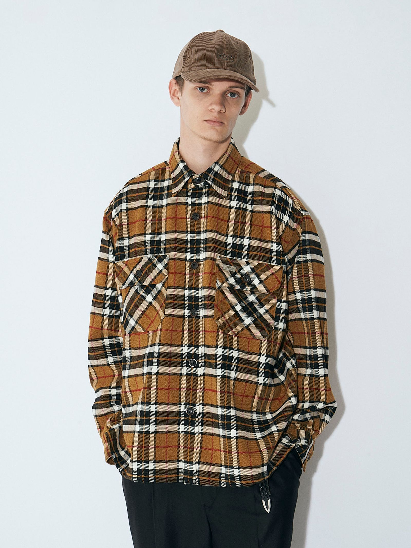 セダンオールパーパス　テックツイード　CPOシャツ　サイズL SEDAN ALL-PURPOSE - セダンオールパーパスFW23 Tech Tweed CPO