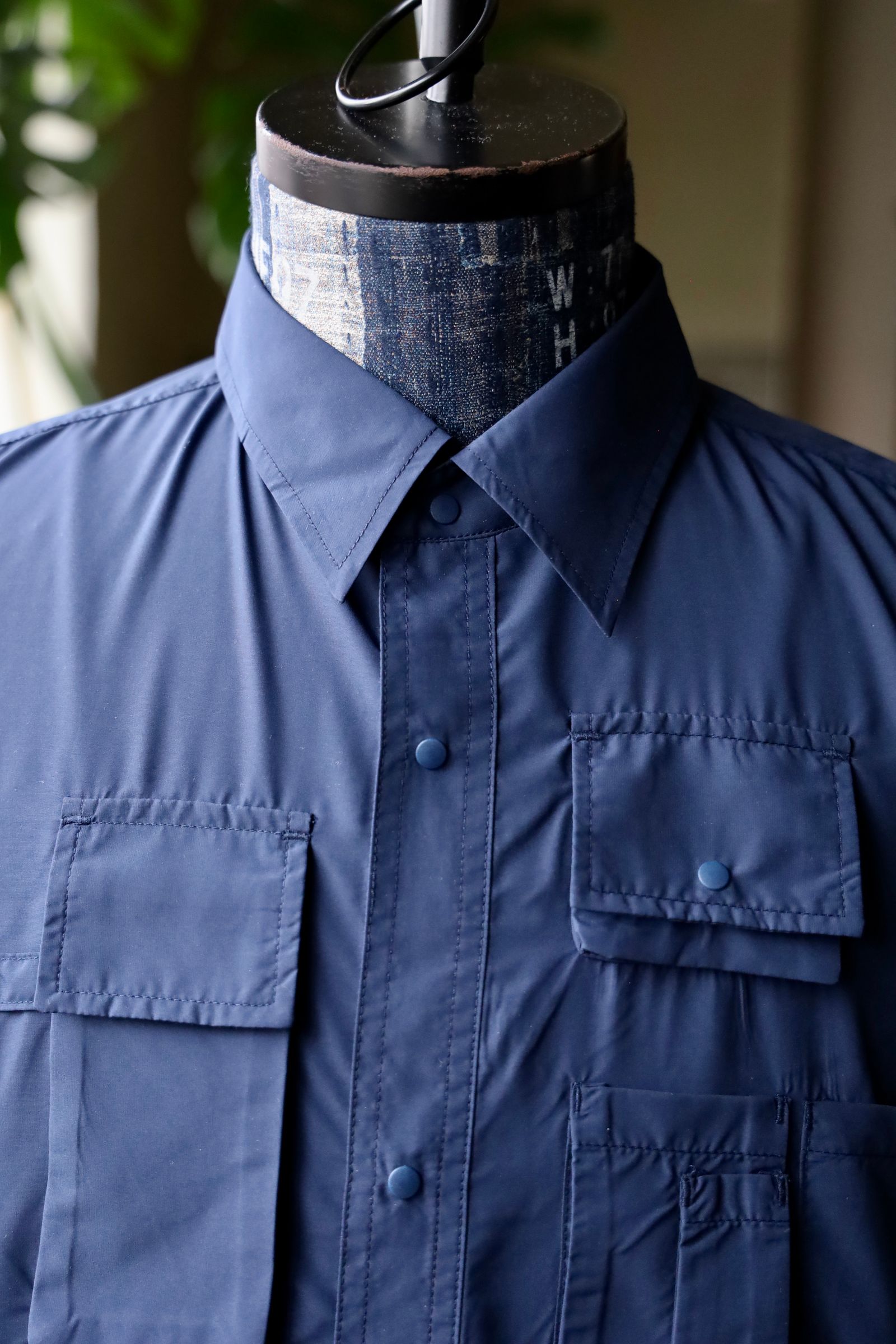 フレッシュサービス MINOTECH TAFFETA TACTICAL POCKET L/S SHIRT (FSC251-50234)NAVY☆3月15日(土)発売！