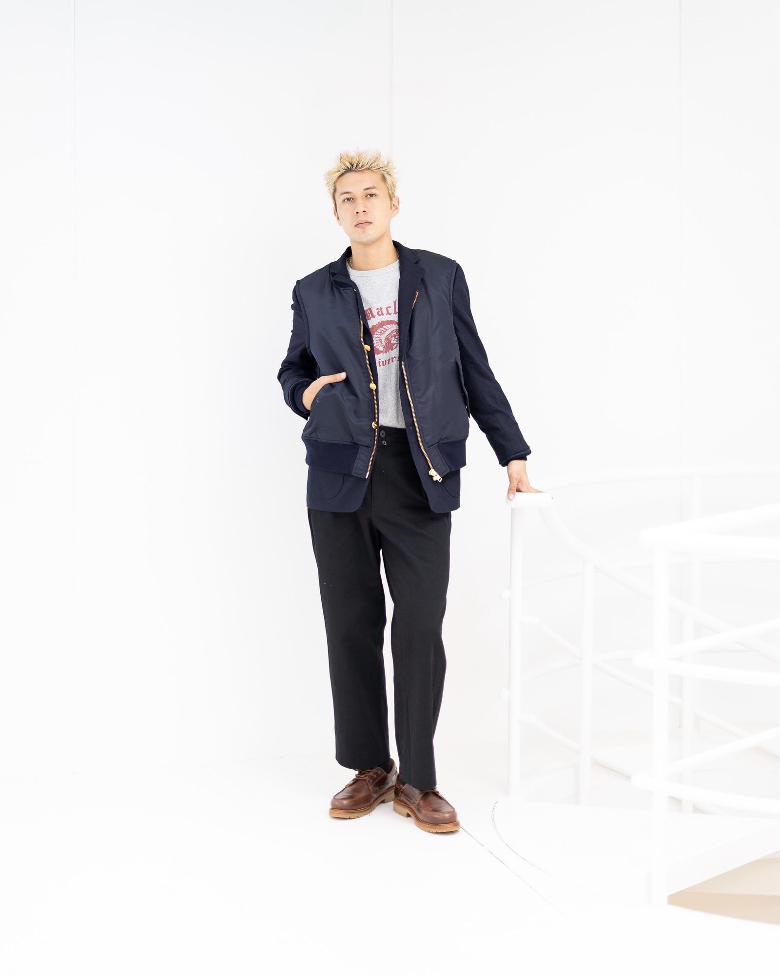 アイ ジュンヤワタナベマン BROOKS BROTHERSカスタマイズ ウールフランネルブレザー(WP-J907-100)NAVY×NAVY☆9月19日(金)発売！