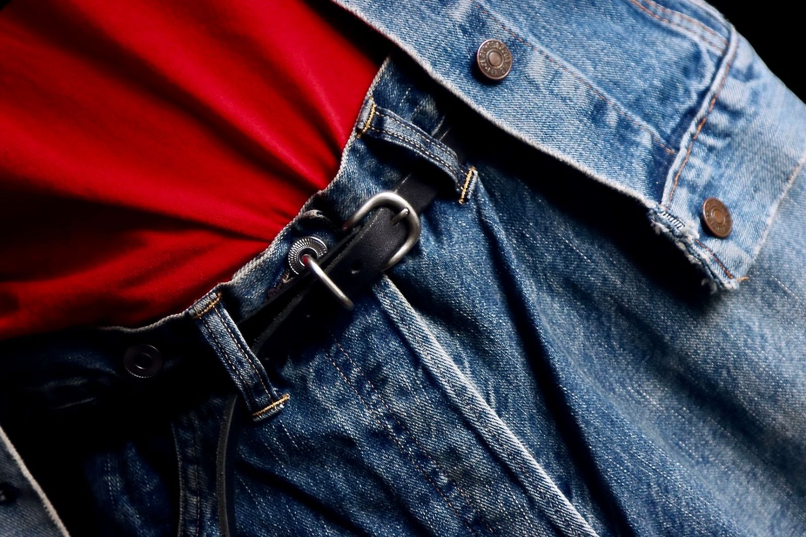 A.PRESSE No.22 Washed Wide Denim Pantsスタイル36
