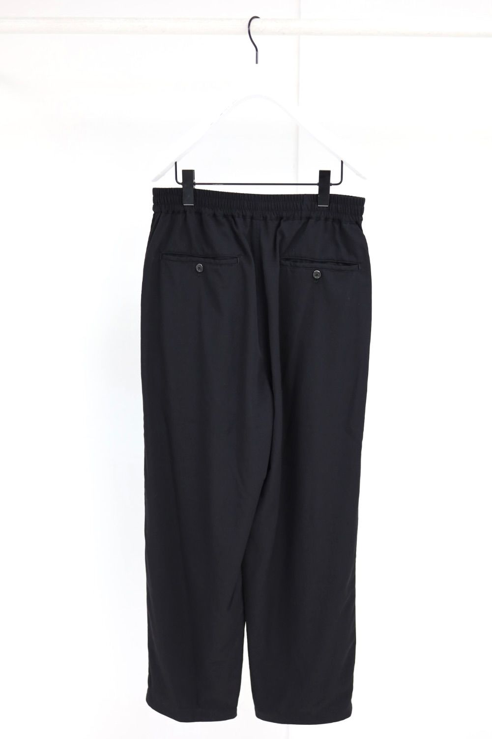 グラフペーパー Fulled Wool Twill Wide Easy Pants(GM263-40412)BLACK☆9月12日(土)発売！