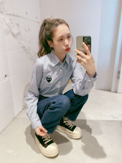 PLAY COMME des GARCONS レディースシャツ style.2024.4.22