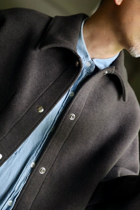 A.PRESSE Cashmere Blend Work Jacketスタイル2024.9.21.