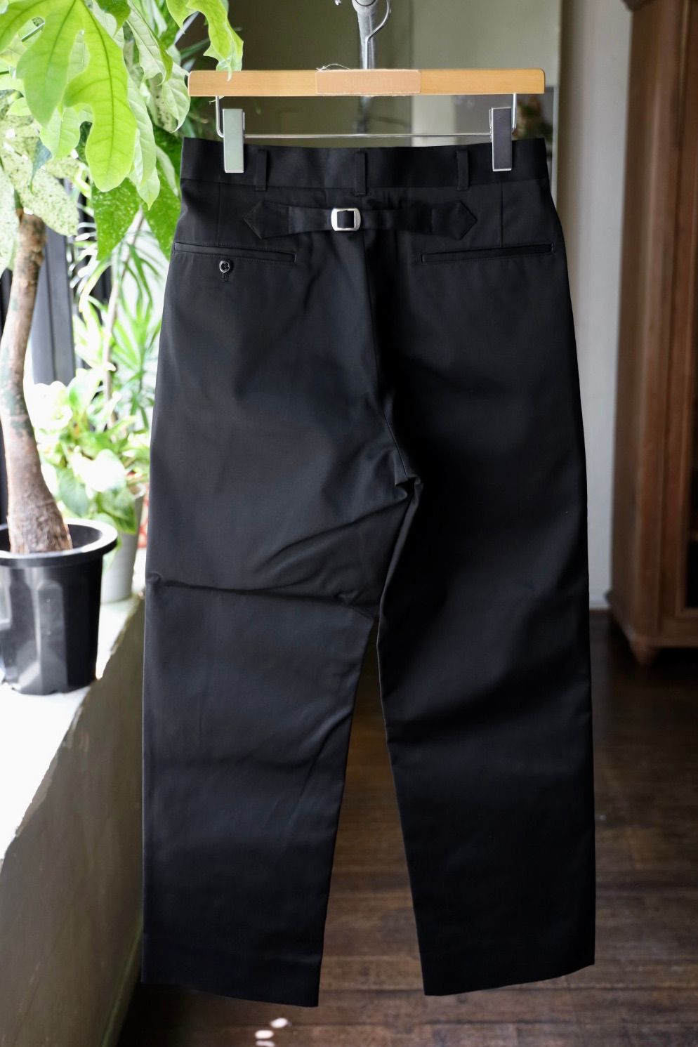 ファウンダ 25AW TWILL PANTS(015FD252006)BLACK
