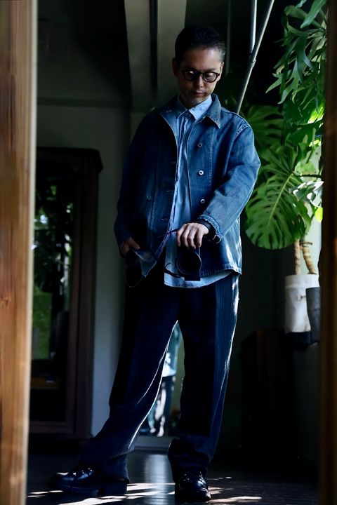 A.PRESSE US Army Vintage Denim Coverallスタイル.2024.9.4.