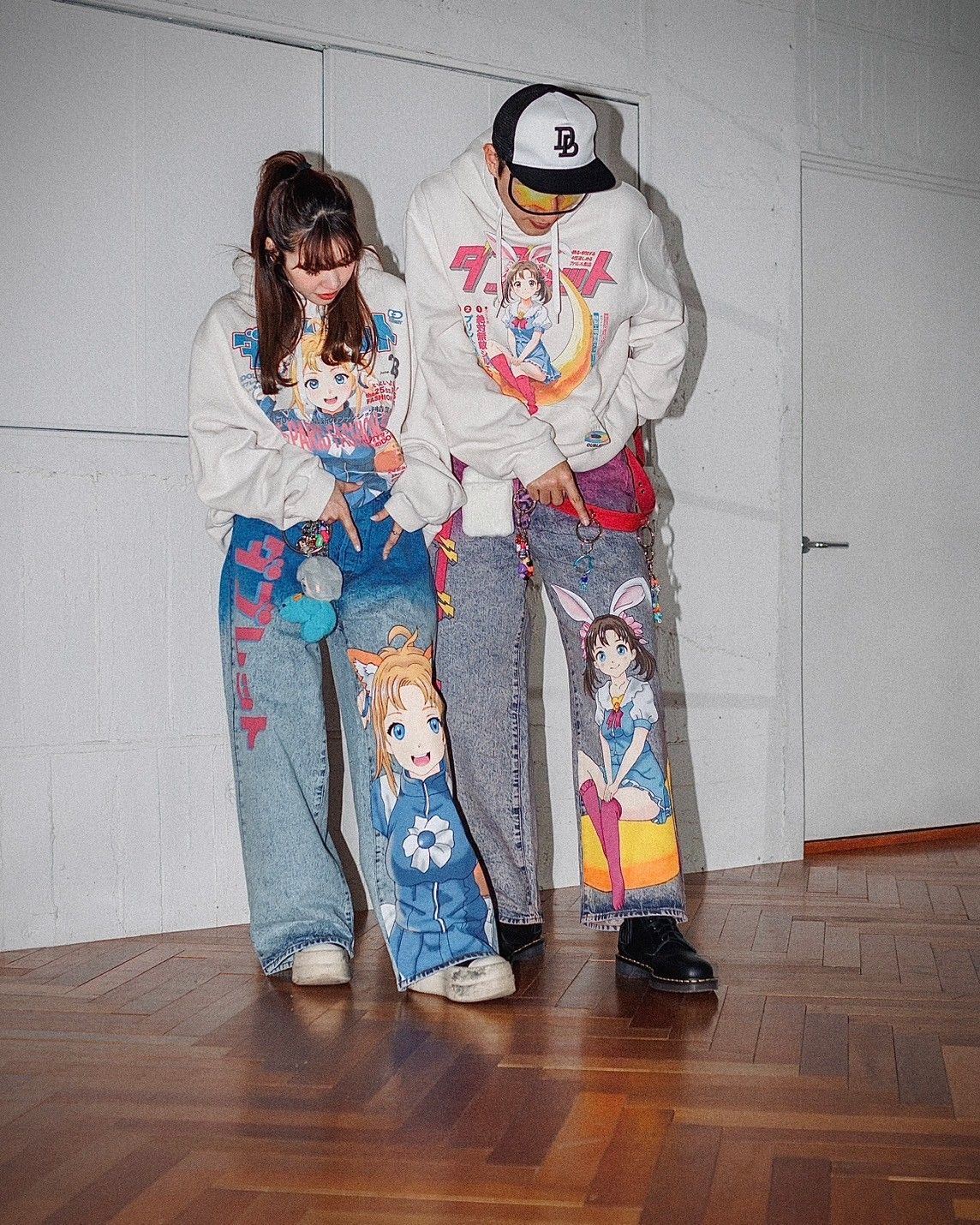 ダブレット ANIME PRINT HOODIE スタイル
