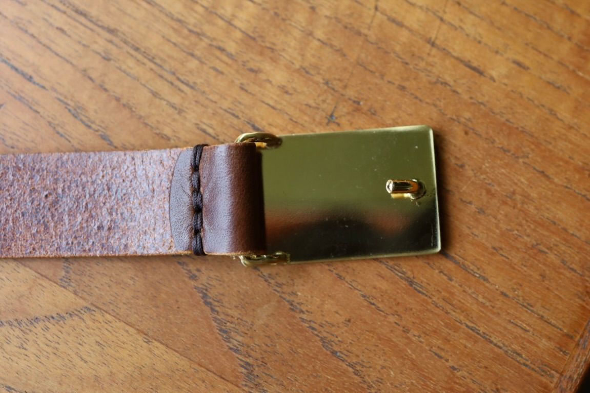 エンダースキーマ ベルト solid buckle belt(zw-c-sbb)dark brown☆8月8日(土)発売！