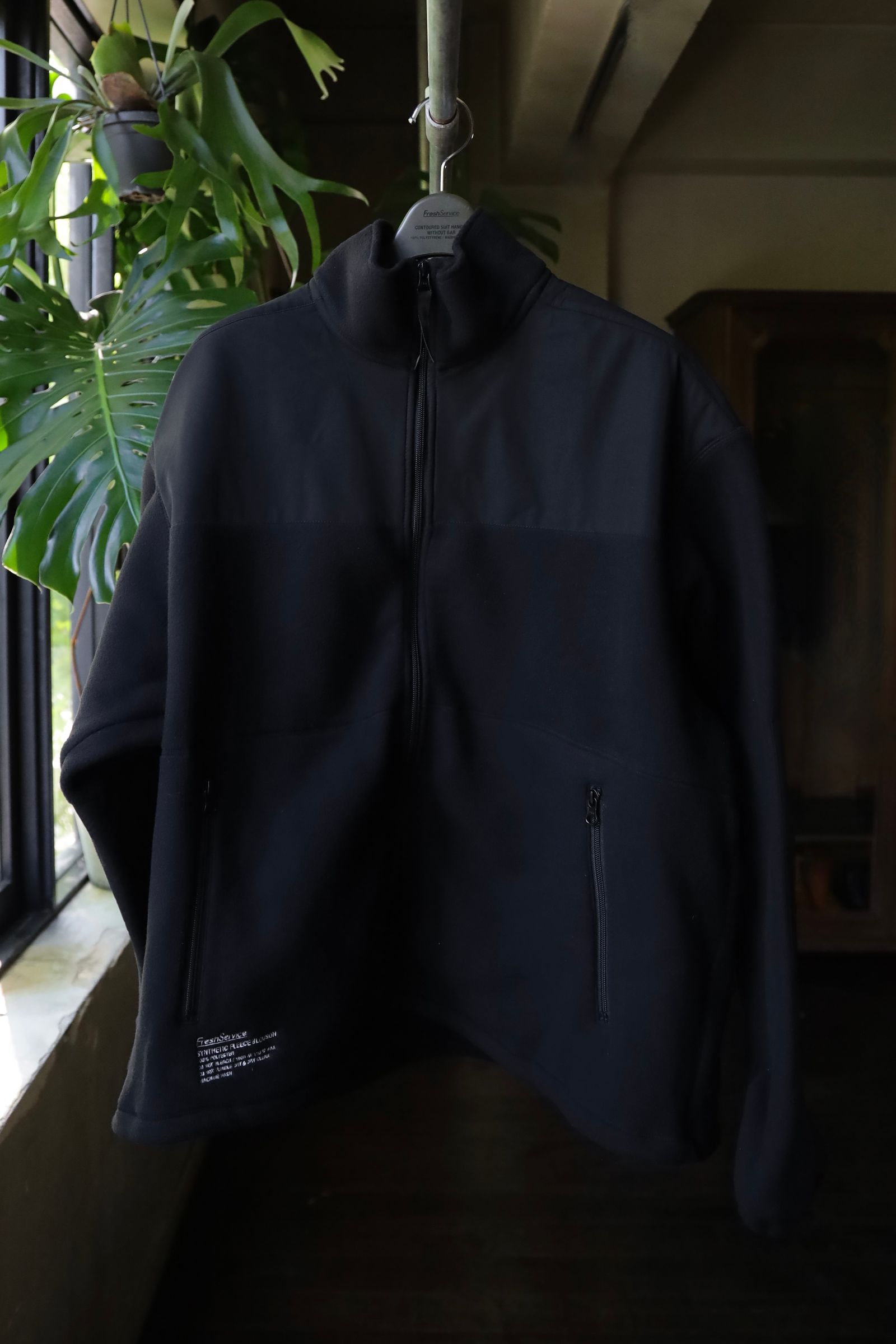 フレッシュサービス SYNTHETIC FLEECE BLOUSON(FSC243-30092)BLACK