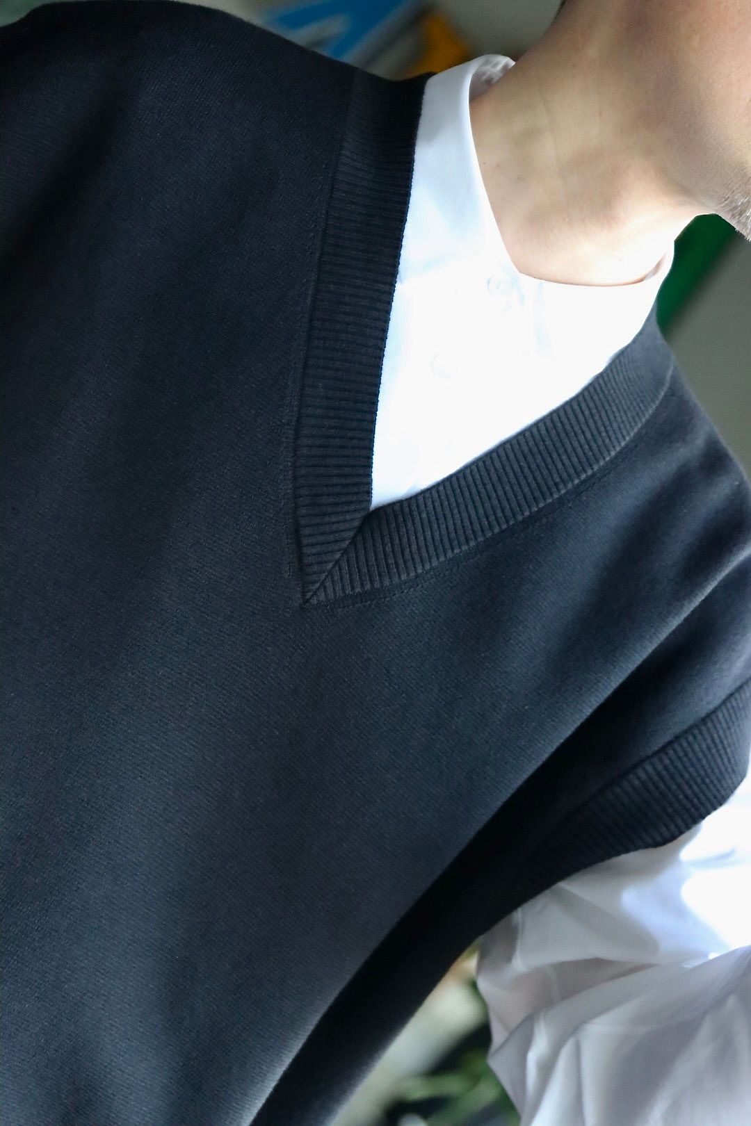 スタジオニコルソン23SS 12GG KNIT VESTスタイル.2023.1.18.