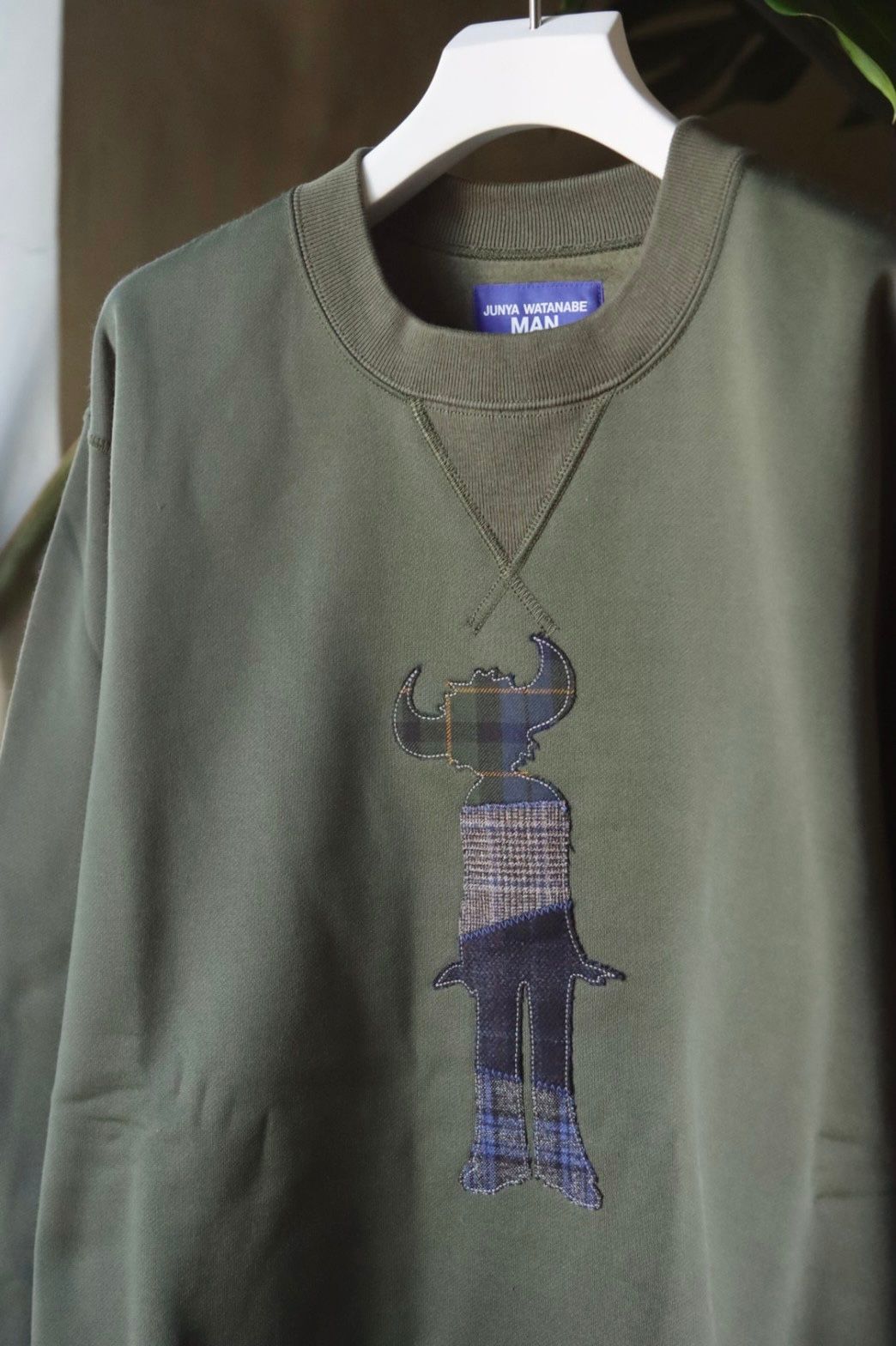 ジュンヤワタナベマン 22FW Jay Kayコラボ スウェット(WJ-T005-051)GREEN