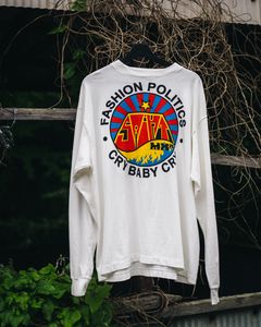 セントマイケル Tシャツ FASHION POLITICS LS TEE(SM-HR1-0000-034)WHITE★9月13日(土)発売！