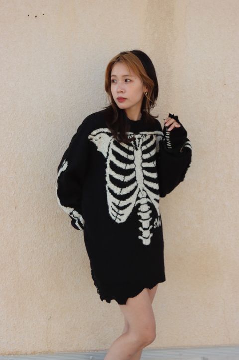 セントマイケル 22AW VLONEコラボBONE KNITスタイル