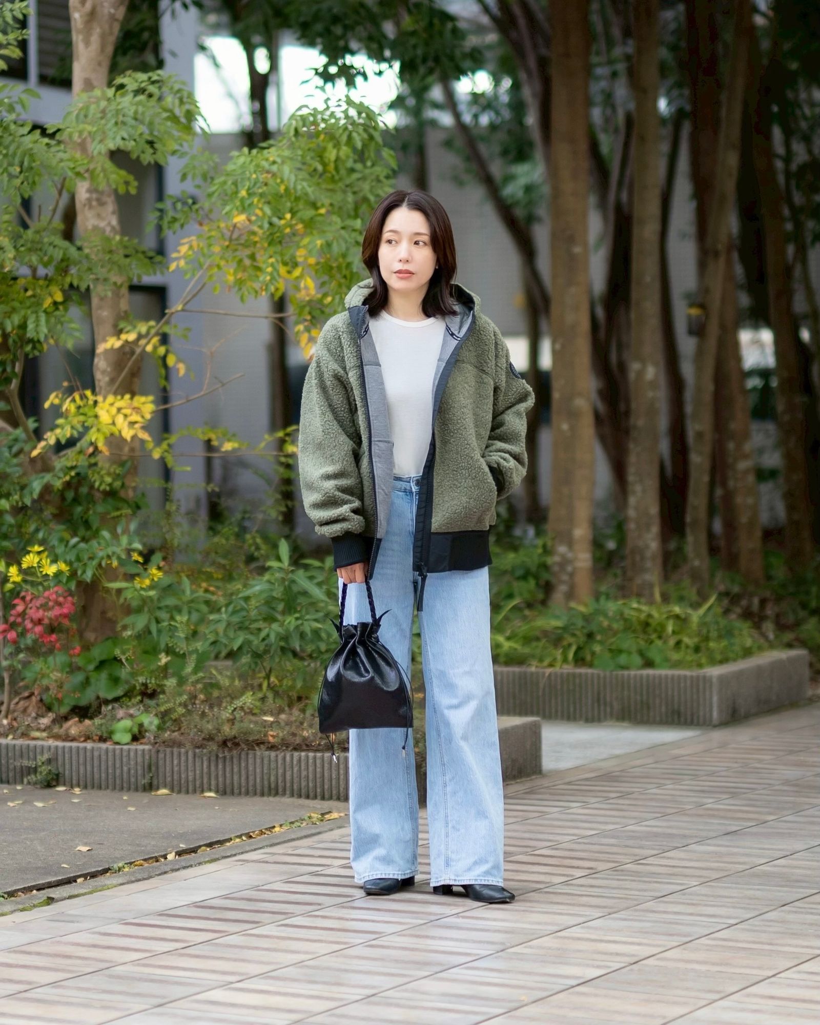 カナダグース レディース Simcoe Oversized Hoodie Kind High Pile Fleece Black Label (7016WB)Smokey Sage☆新作発売！