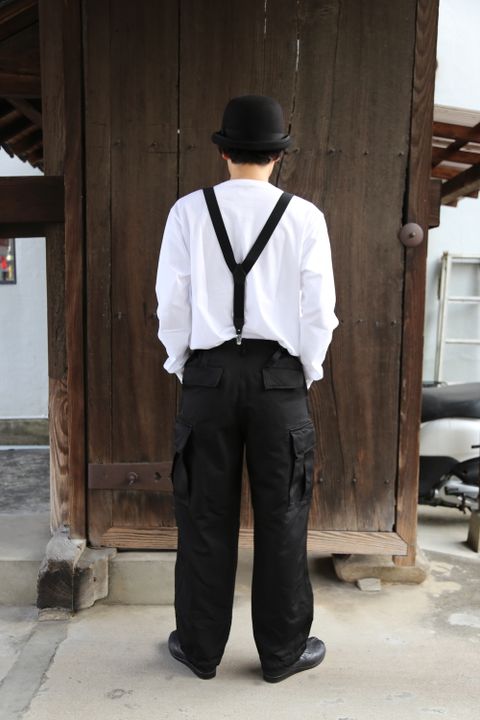 COMME des GARCONS HOMME エステルツイルカーゴパンツ製品染(HG-P004-051) style 2021.02.07.
