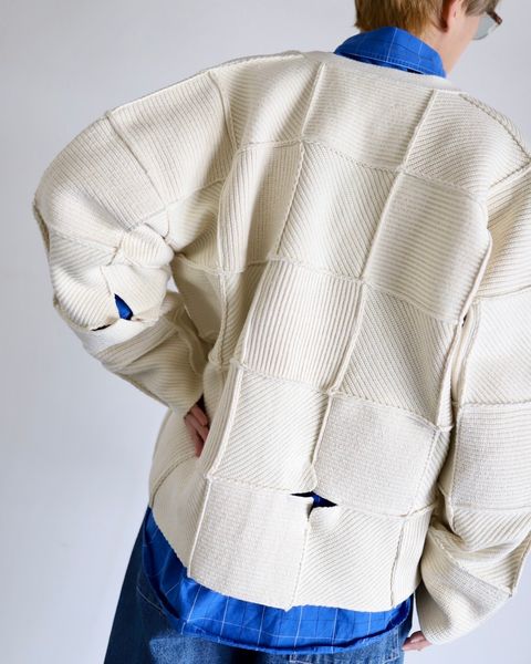 YOKE ヨーク 24SS PATCHWORK RIB BUTTONED CARDIGANスタイル