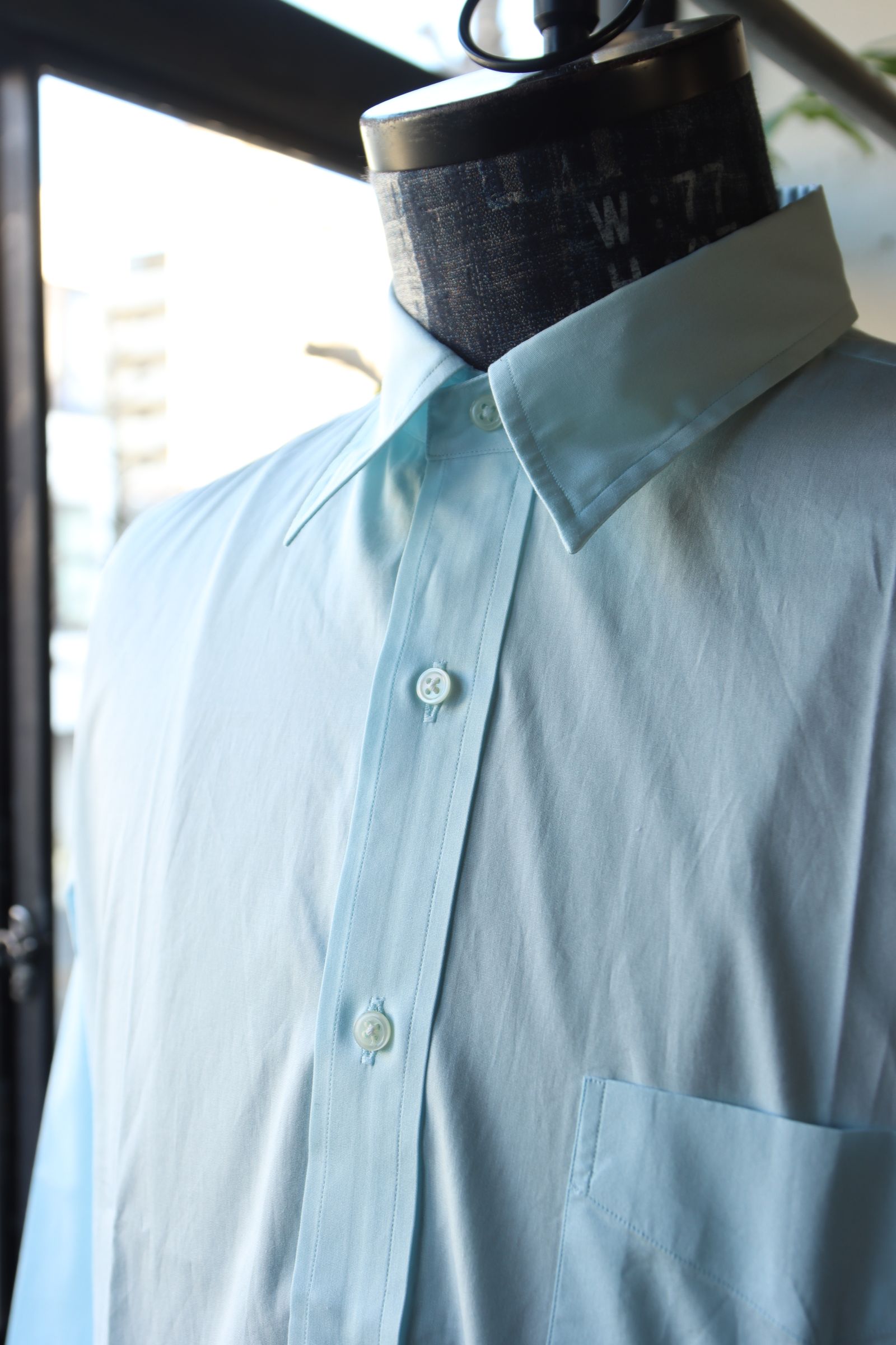 ファウンダ 25SS REGULAR COLLAR SHIRT(015FD251014)SAX