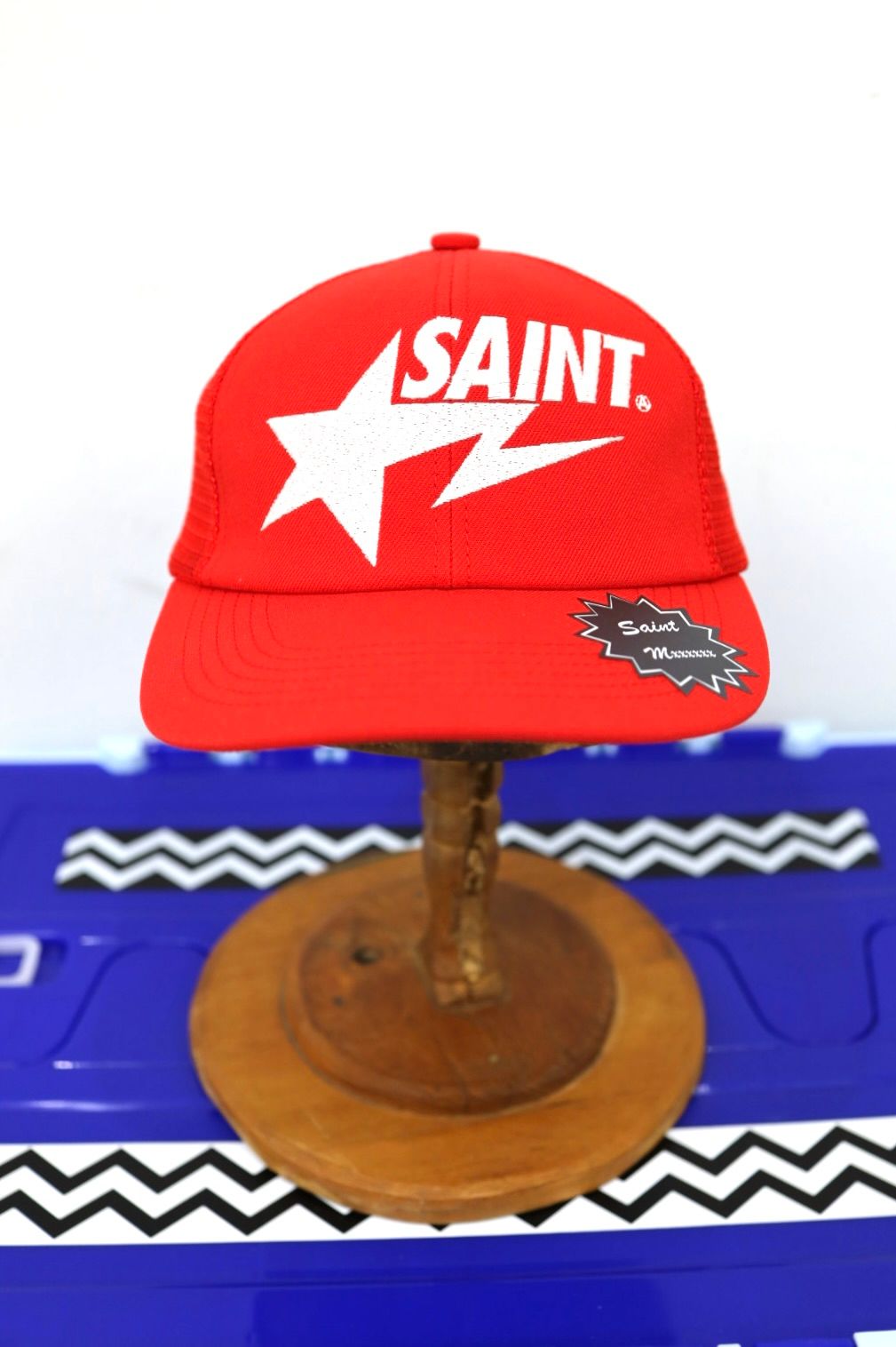 セントマイケル 26SS BAPE_MESH CAP(SM-MK8-0000-C60)RED☆2月7日(土)発売！