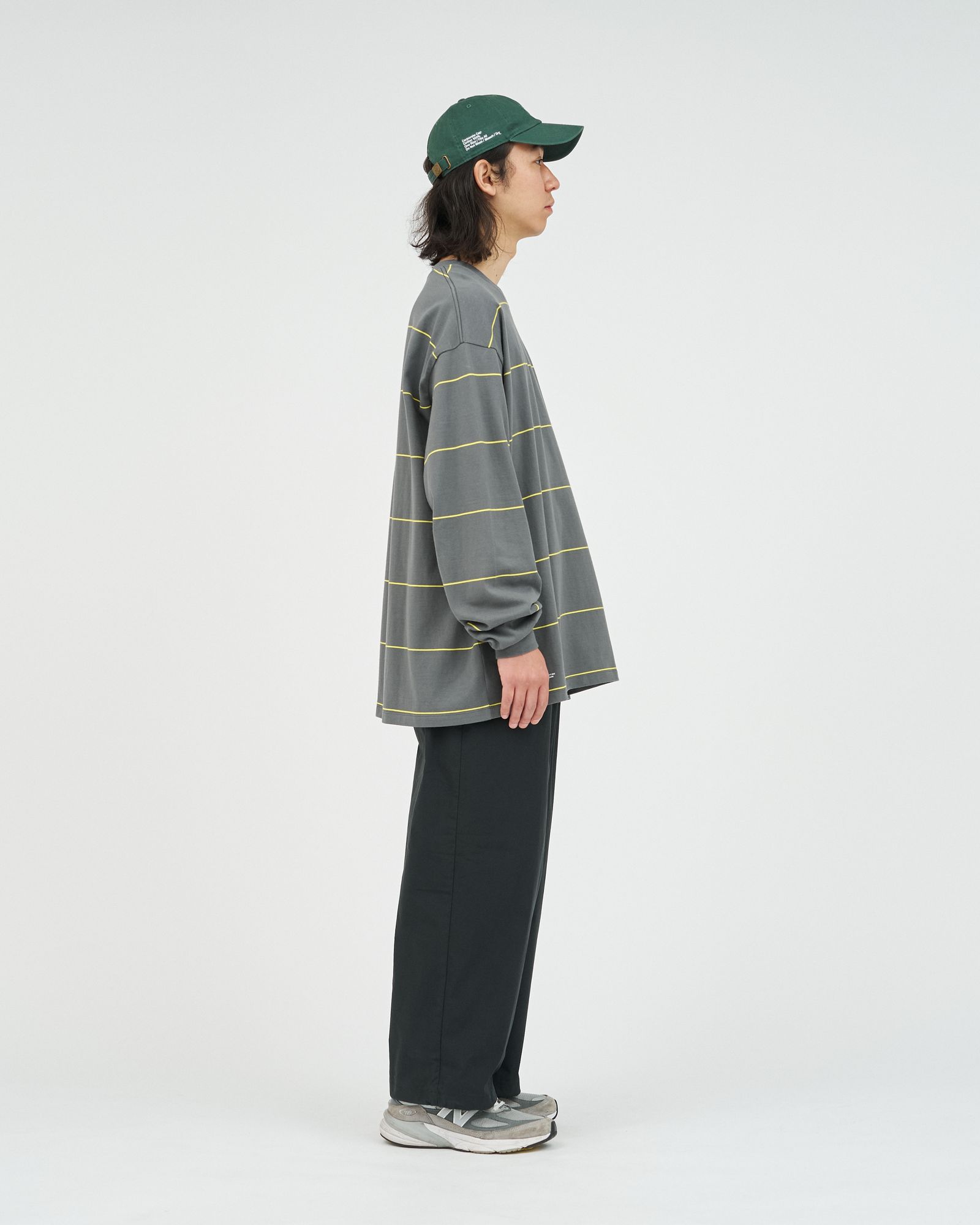 FreshService PIN BORDER L/S TEE(FSC263-70089)GRAYxYELLOW☆8月15日(土)新作発売！