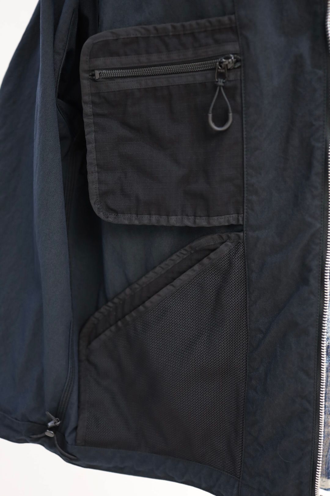 コムデギャルソンオム26SS ナイロンオックス製品染ジップアップフーディ(HQ-J003-051)BLACK☆2月6日(金)発売！