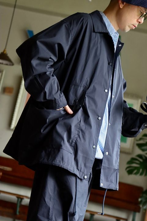 FreshService 22AW SIDE POCKETS STRETCH OVER SHIRTスタイル.2022.8.15.