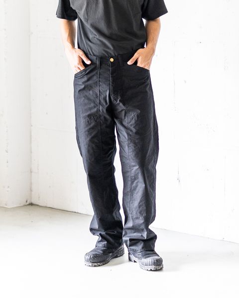 ファウンダ DOUBLE KNEE PANTS (015FD252014)BLACK