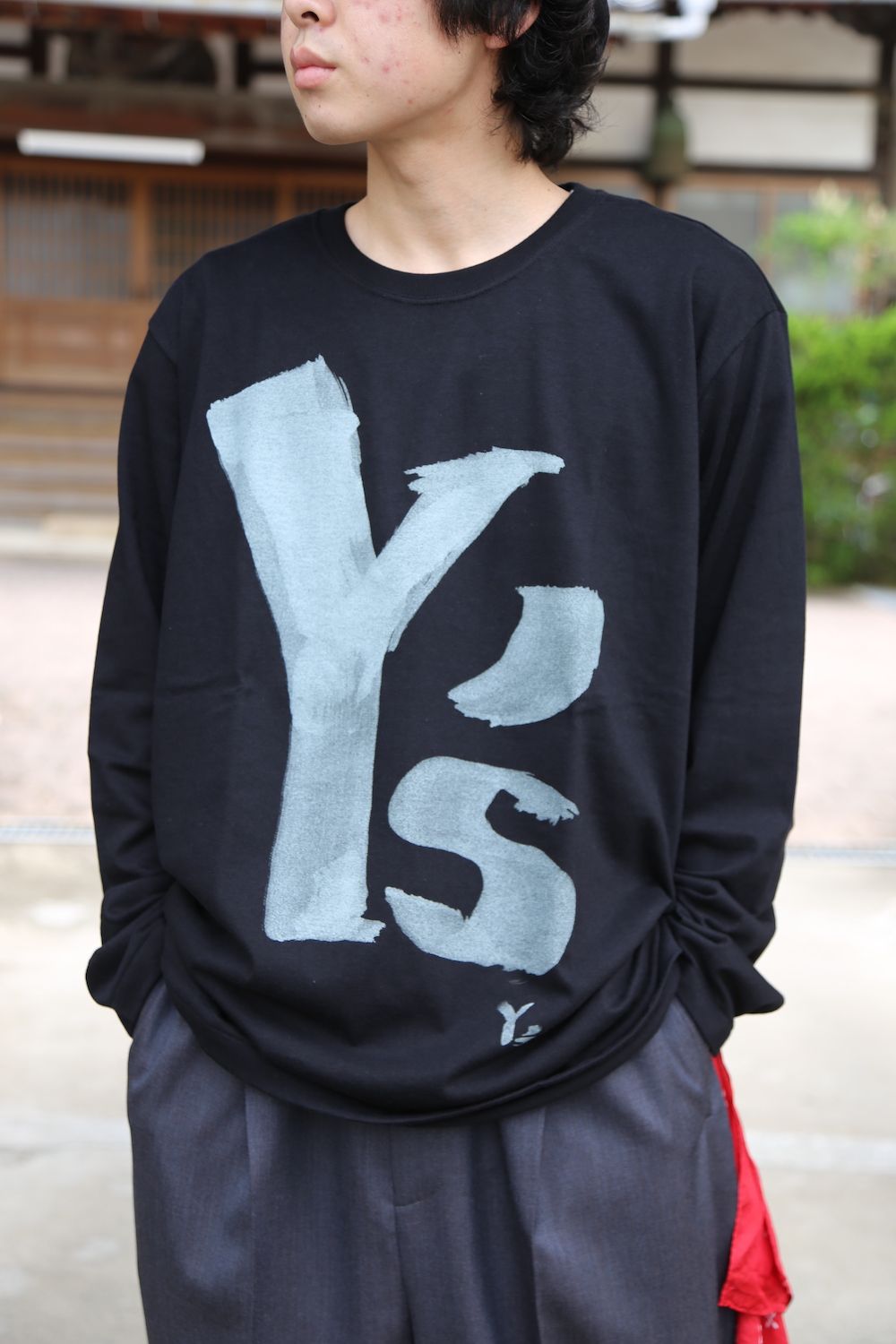 yohji yamamoto BANG ON! デカロゴTシャツ 長袖(YA-T33-052) Style. 2021.06.05.