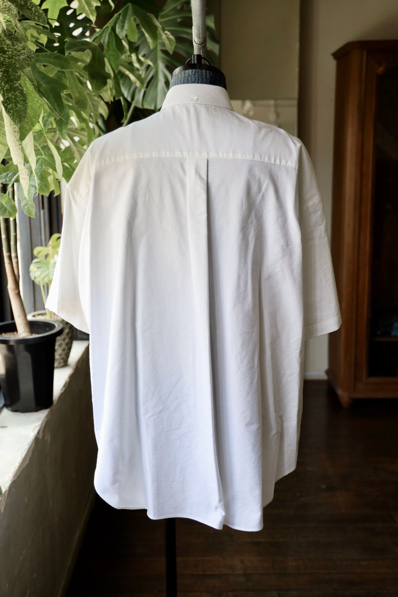 グラフペーパー Oxford S/S Oversized B.D Shirt(GM252-50076B)WHITE☆6月21日(土)発売！
