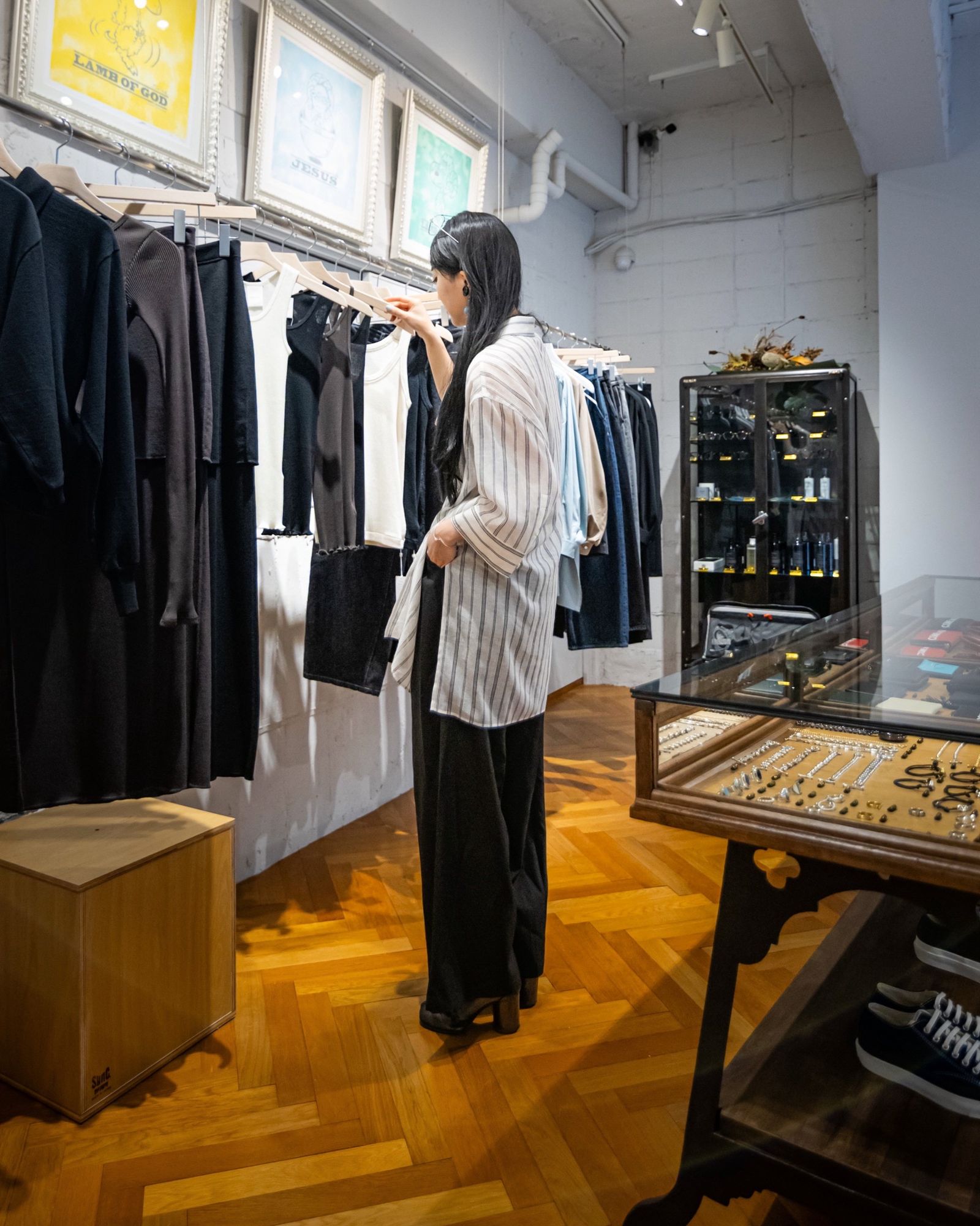 Yohji Yamamoto シアーストライプ レギュラーカラーシャツ (HK-B51-058-1)OFF WHITE☆新作発売！