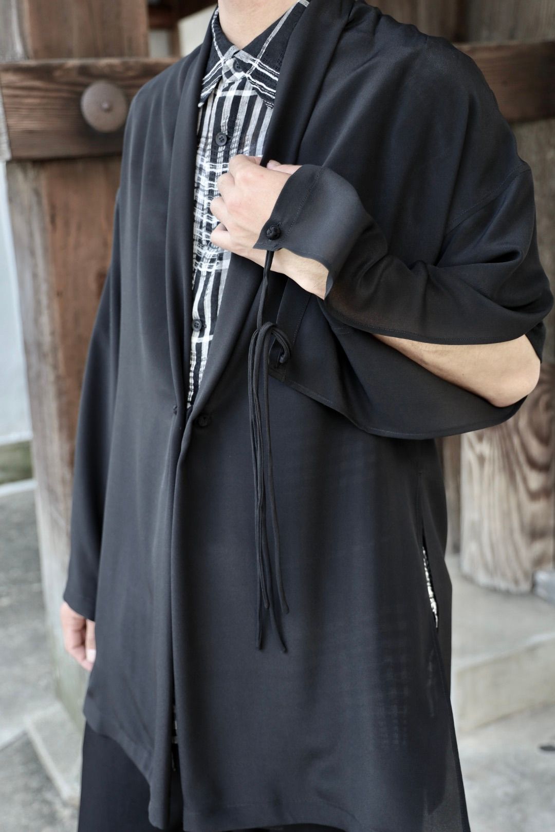 Yohji Yamamoto 釈迦釦付きストールジャケット 新作発売！