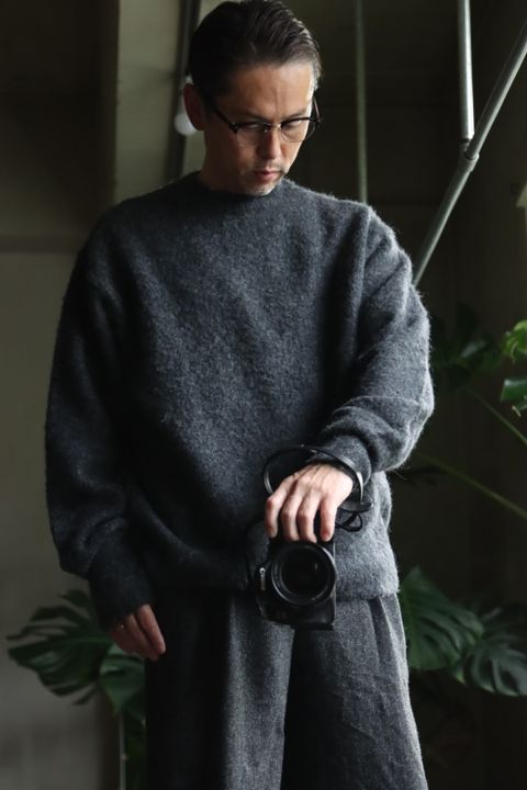 blurhms 22FW Wool Alpaka Napping Knitスタイル.2022.9.25.