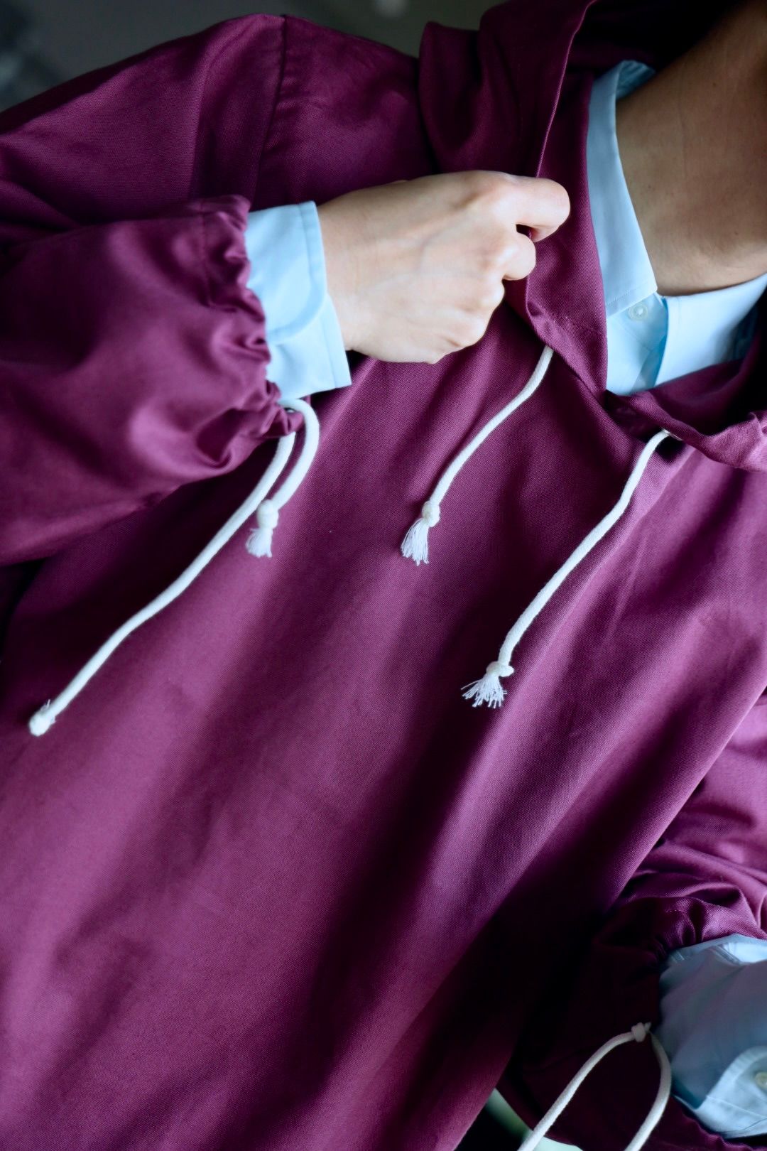 ファウンダ 25SS OXFORD HOODIE(015FD251013)BORDEAUX