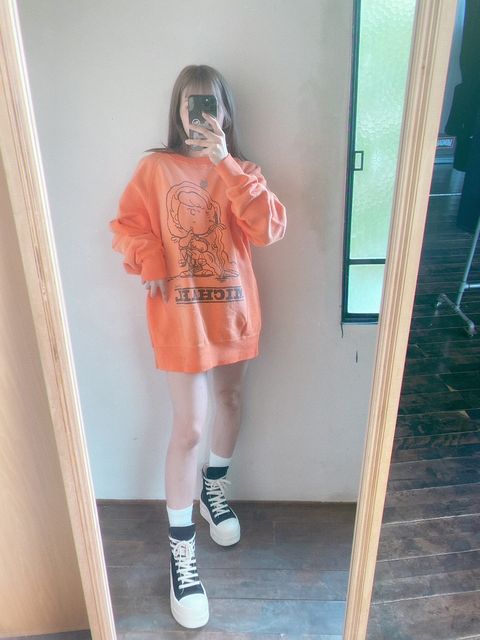 ©SAINT M×××××× 23AW CRW N SWT/MICHAEL"ORANGE"スタイル