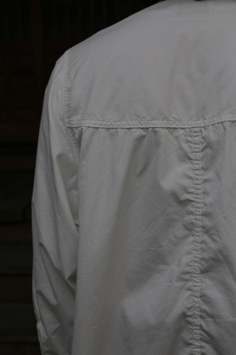 Garment Dyed Poplin Umbrella Yoke Shirt(GM211-50032) style.2021.2.20.