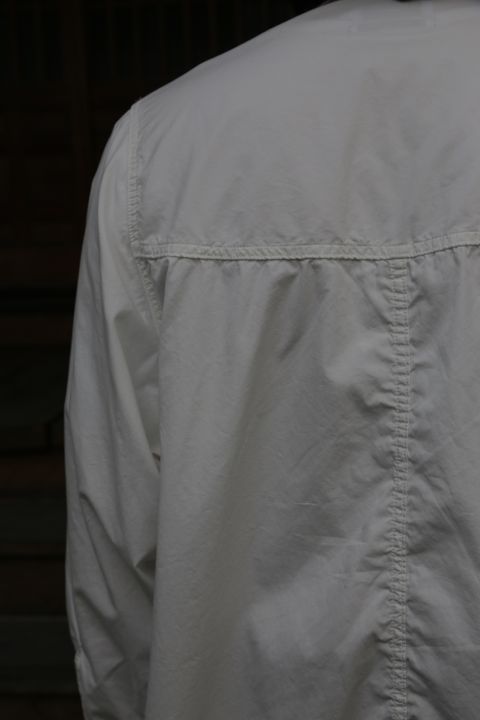 Garment Dyed Poplin Umbrella Yoke Shirt(GM211-50032) style.2021.2.20.